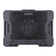 S100 Tappetino di raffreddamento per laptop con due porte USB e una ventola regolabile in altezza, S100