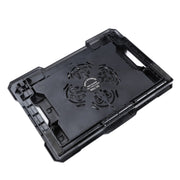 S100 Tappetino di raffreddamento per laptop con due porte USB e una ventola regolabile in altezza, S100