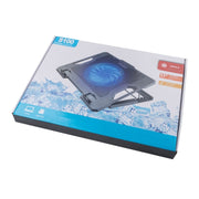 S100 Tappetino di raffreddamento per laptop con due porte USB e una ventola regolabile in altezza, S100