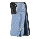 Custodia per cellulare a portafoglio con cerniera verticale in fibra di carbonio, For Samsung Galaxy S21+ 5G, For Samsung Galaxy S21 Ultra 5G, For Samsung Galaxy S20 FE, For Samsung Galaxy A04 4G
