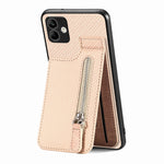 Custodia per cellulare a portafoglio con cerniera verticale in fibra di carbonio, For Samsung Galaxy S21+ 5G, For Samsung Galaxy S21 Ultra 5G, For Samsung Galaxy S20 FE, For Samsung Galaxy A04 4G