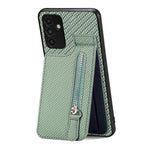 Custodia per cellulare a portafoglio con cerniera verticale in fibra di carbonio, For Samsung Galaxy A13 4G, For Samsung Galaxy A13 5G, For Samsung Galaxy A14 5G, For Samsung Galaxy A22 4G