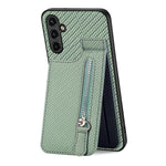 Custodia per cellulare a portafoglio con cerniera verticale in fibra di carbonio, For Samsung Galaxy A13 4G, For Samsung Galaxy A13 5G, For Samsung Galaxy A14 5G, For Samsung Galaxy A22 4G