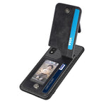 Custodia per cellulare a portafoglio con cerniera verticale in fibra di carbonio, For Samsung Galaxy A50
