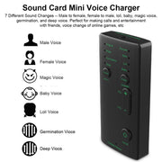 Mini modulatore vocale portatile M1 con 7 effetti voce