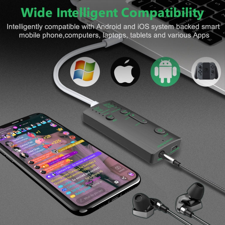 Mini modulatore vocale portatile M1 con 7 effetti