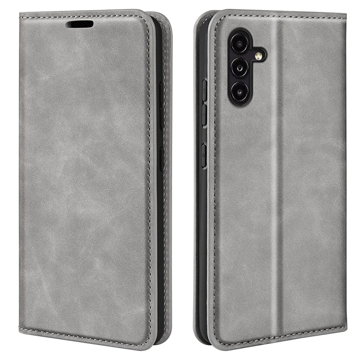 Per Samsung Galaxy A14 5G Custodia per telefono in pelle con aspirazione magnetica retro-pelle, For Samsung Galaxy A14 5G