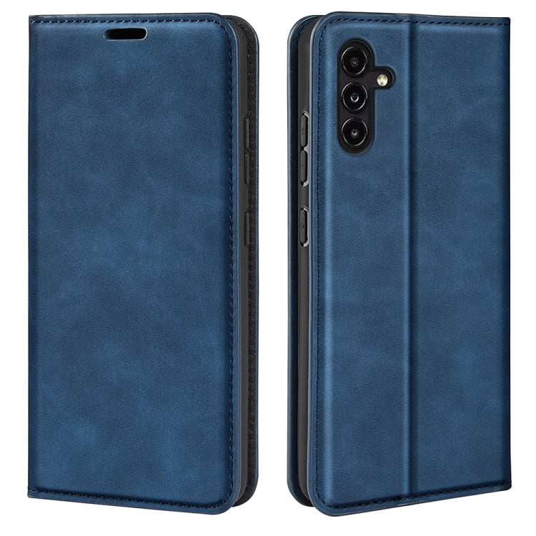 Per Samsung Galaxy A14 5G Custodia per telefono in pelle con aspirazione magnetica retro-pelle, For Samsung Galaxy A14 5G