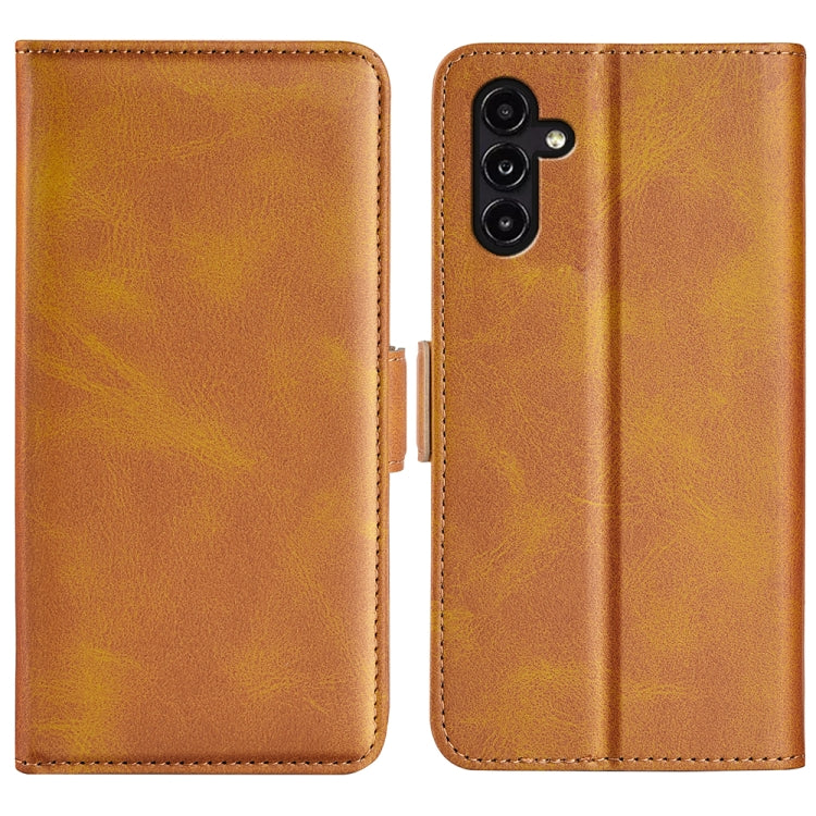 Per Samsung Galaxy A14 5G Custodia in pelle con fibbia magnetica a doppio lato, For Samsung Galaxy A14 5G
