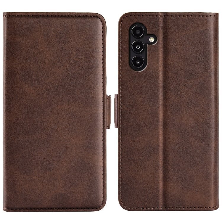 Per Samsung Galaxy A14 5G Custodia in pelle con fibbia magnetica a doppio lato, For Samsung Galaxy A14 5G