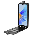 Per OPPO A17 R64 Custodia per telefono in pelle con vibrazione verticale Texture, For OPPO A17