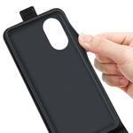Per OPPO A17 R64 Custodia per telefono in pelle con vibrazione verticale Texture, For OPPO A17