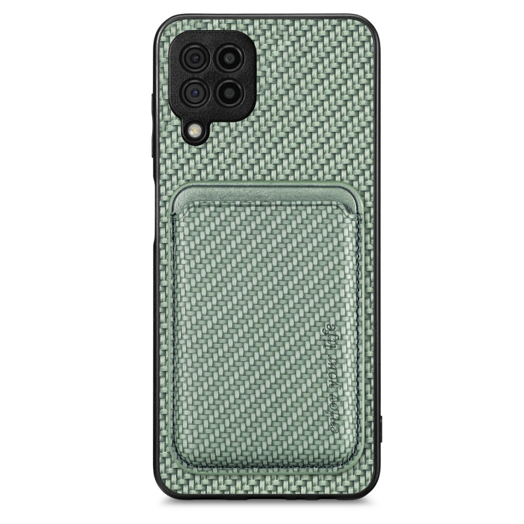 Custodia per telefono magnetica Magsafe in pelle in fibra di carbonio, For Samsung Galaxy A22 4G, For Samsung Galaxy A22 5G, For Samsung Galaxy A32 5G, For Samsung Galaxy A50