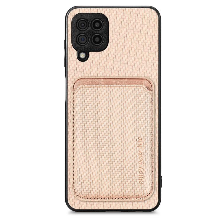 Custodia per telefono magnetica Magsafe in pelle in fibra di carbonio, For Samsung Galaxy A22 4G, For Samsung Galaxy A22 5G, For Samsung Galaxy A32 5G, For Samsung Galaxy A50