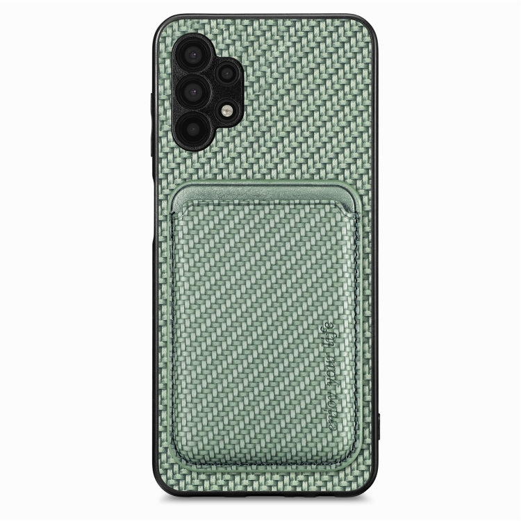 Custodia per telefono magnetica Magsafe in pelle in fibra di carbonio, For Samsung Galaxy A22 4G, For Samsung Galaxy A22 5G, For Samsung Galaxy A32 5G, For Samsung Galaxy A50