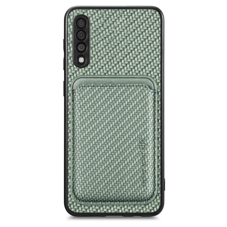 Custodia per telefono magnetica Magsafe in pelle in fibra di carbonio, For Samsung Galaxy A22 4G, For Samsung Galaxy A22 5G, For Samsung Galaxy A32 5G, For Samsung Galaxy A50
