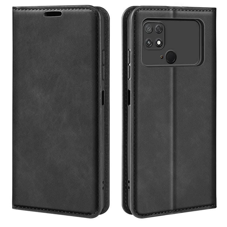 Per Xiaomi Poco C40 Custodia per telefono in pelle con aspirazione magnetica retro-pelle, For Xiaomi Poco C40