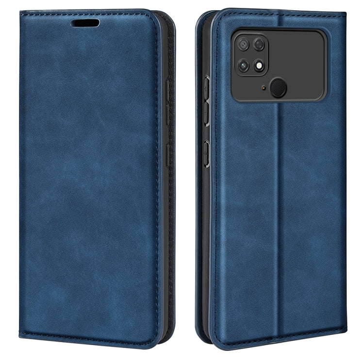 Per Xiaomi Poco C40 Custodia per telefono in pelle con aspirazione magnetica retro-pelle, For Xiaomi Poco C40