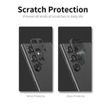 ENKAY Hat-Prince Protezione per obiettivo della fotocamera in lega di alluminio Copertura completa, For Samsung Galaxy S23 5G / S23+ 5G, For Samsung Galaxy S23 Ultra 5G