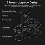 Per Samsung Galaxy S23 Ultra 5G ENKAY Hat-Prince AR Pellicola per obiettivo della fotocamera in vetro temperato antiriflesso in lega di alluminio