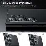 Per Samsung Galaxy S23 Ultra 5G ENKAY Hat-Prince AR Pellicola per obiettivo della fotocamera in vetro temperato antiriflesso in lega di alluminio
