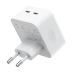 NORTHJO NOGAN3502 GaN PD PPS 35W Dual USB-C/Type-C Caricatore rapido da parete, EU Plug, UK Plug