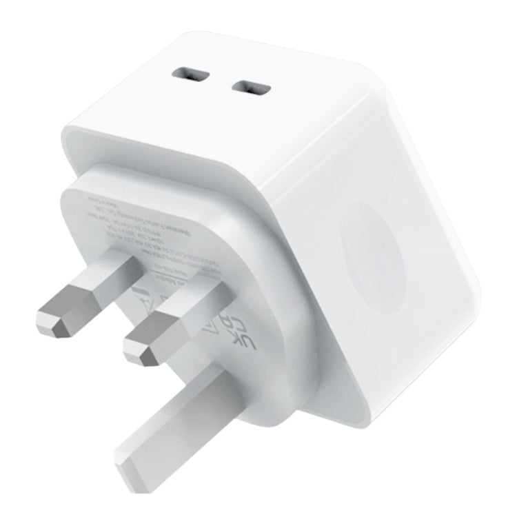 NORTHJO NOGAN3502 GaN PD PPS 35W Dual USB-C/Type-C Caricatore rapido da parete, EU Plug, UK Plug