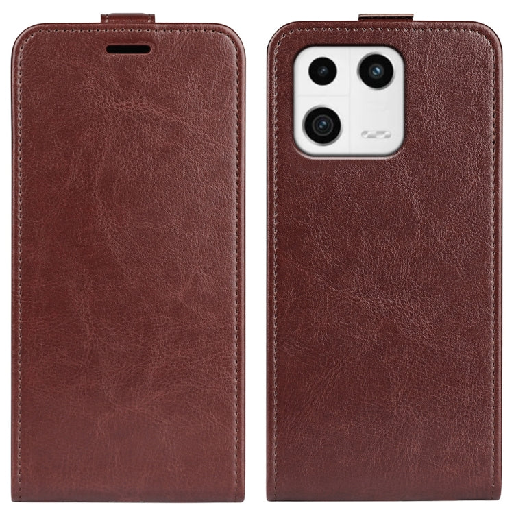 Per Xiaomi 13 R64 Custodia per telefono in pelle con vibrazione verticale Texture, For Xiaomi 13
