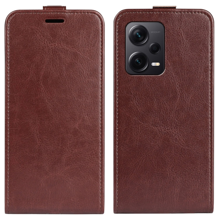 Per Xiaomi Redmi Note 12 Pro + Global R64 Custodia per telefono in pelle con vibrazione verticale, For Xiaomi Redmi Note 12 Pro+ Global