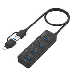 Hub USB 3.0 e Type-C 7 porte con funzione OTG