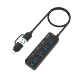 Hub USB 3.0 e Type-C 7 porte con funzione OTG
