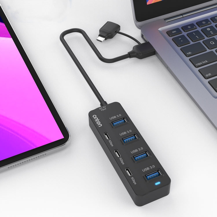 Hub USB 3.0 e Type-C 7 porte con funzione OTG
