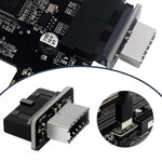 Adattatore USB 3.0 19/20 pin a Type-E scheda madre