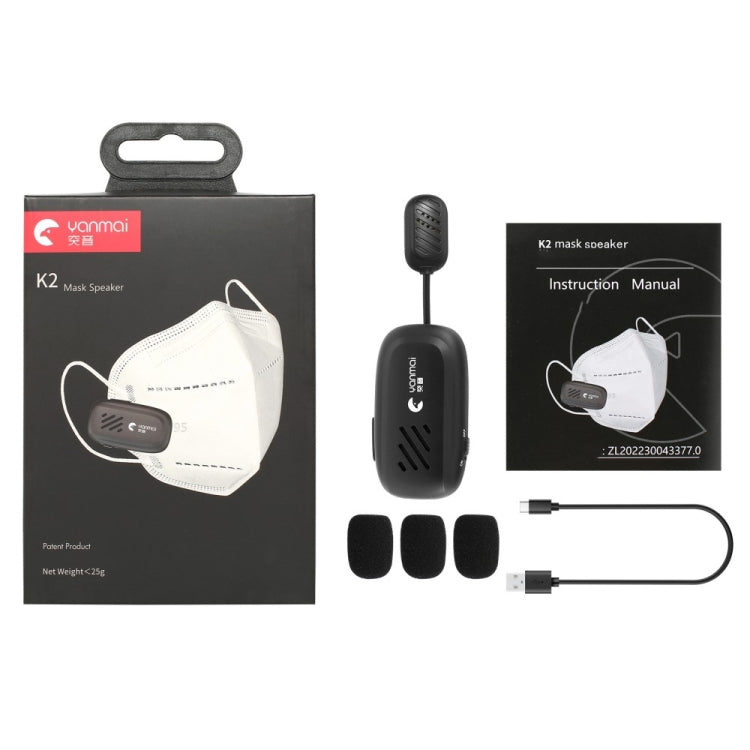 Yanmai K2 Mini microfono da bavero Bluetooth wireless portatile