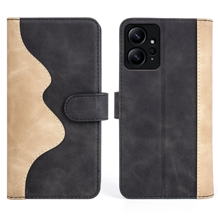 Per Xiaomi Redmi Note 12 4G Custodia per cellulare in pelle con cuciture orizzontali, For Xiaomi Redmi Note 12 4G