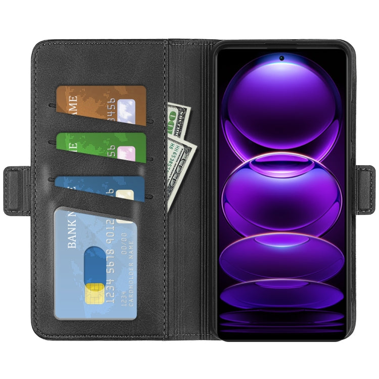 Per Xiaomi Redmi Note 12 Pro + Custodia per telefono orizzontale in pelle con fibbia magnetica a doppio lato, For Xiaomi Redmi Note 12 Pro+