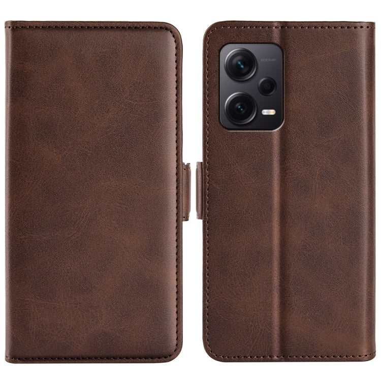 Per Xiaomi Redmi Note 12 Pro + Custodia per telefono orizzontale in pelle con fibbia magnetica a doppio lato, For Xiaomi Redmi Note 12 Pro+