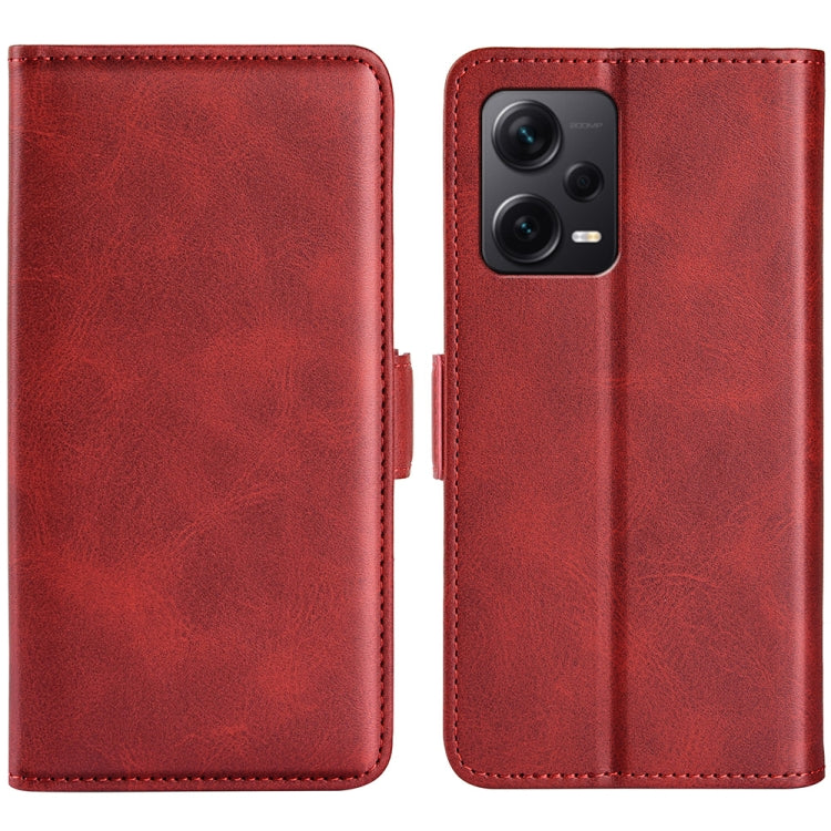 Per Xiaomi Redmi Note 12 Pro + Custodia per telefono orizzontale in pelle con fibbia magnetica a doppio lato, For Xiaomi Redmi Note 12 Pro+