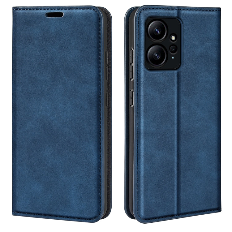 Per Xiaomi Redmi Note 12 4G Custodia per telefono in pelle con aspirazione magnetica retro-pelle globale, For Xiaomi Redmi Note 12 4G Global
