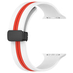 Cinturino in silicone bicolore con chiusura magnetica, For Apple Watch Series 8&7 41mm
