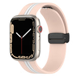 Cinturino in silicone bicolore con chiusura magnetica, For Apple Watch Series 8&7 41mm