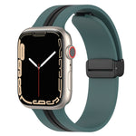 Cinturino in silicone bicolore con chiusura magnetica, For Apple Watch Series 8&7 41mm
