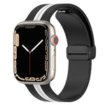 Cinturino in silicone bicolore con chiusura magnetica, For Apple Watch Series 8&7 41mm