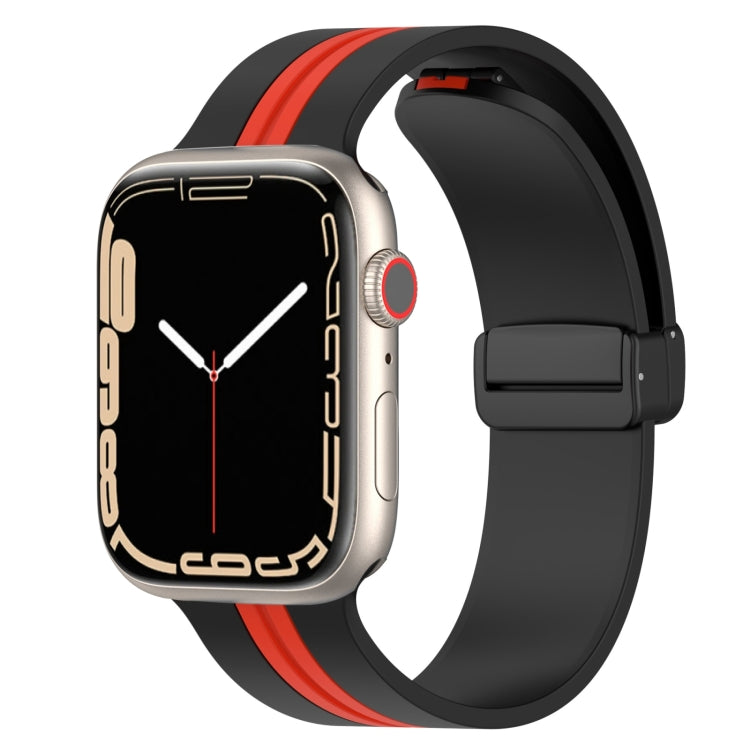 Cinturino in silicone bicolore con chiusura magnetica, For Apple Watch Series 8&7 41mm