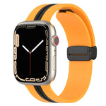 Cinturino in silicone bicolore con chiusura magnetica, For Apple Watch Series 8&7 41mm