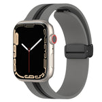 Cinturino in silicone bicolore con chiusura magnetica, For Apple Watch Series 8&7 41mm