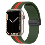 Cinturino in silicone bicolore con chiusura magnetica, For Apple Watch Series 8&7 41mm