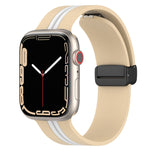 Cinturino in silicone bicolore con chiusura magnetica, For Apple Watch Series 8&7 41mm