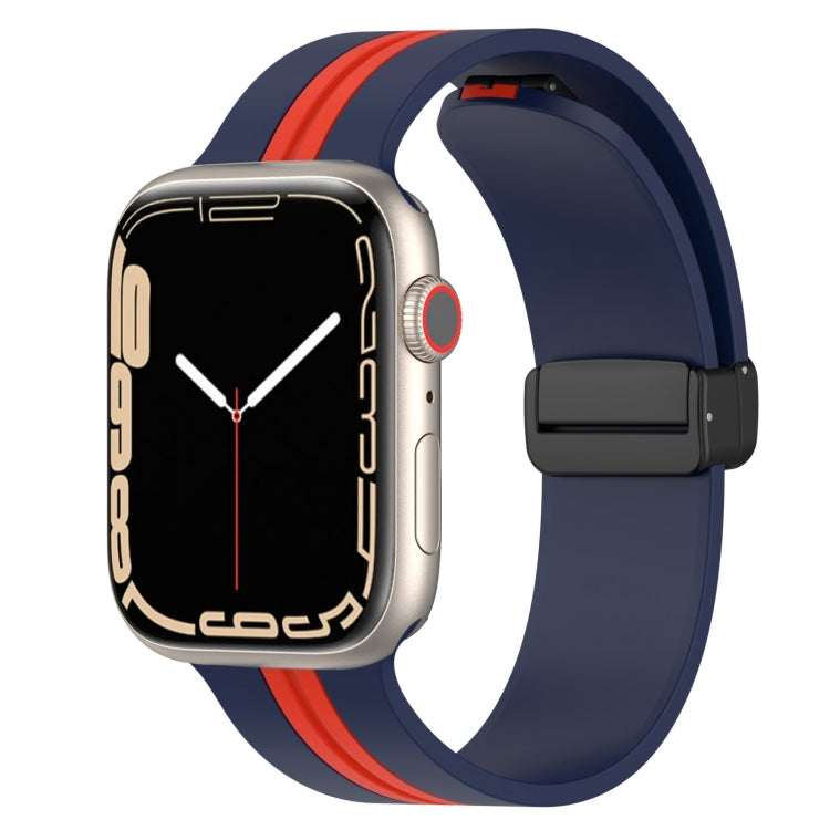 Cinturino in silicone bicolore con chiusura magnetica, For Apple Watch Series 8&7 41mm