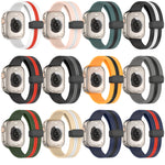 Cinturino in silicone bicolore con chiusura magnetica, For Apple Watch Series 8&7 41mm